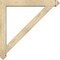 Ekena Millwork Traditional Arts and Crafts Rough Sawn Bracket w/ Offset Brace, Douglas Fir, 6"W x 40"D x 40"H BKT0604X40X40TRA03RDF - alternate 4